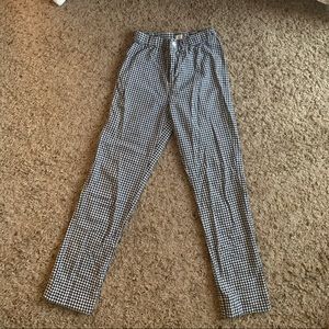 Brandy Melville cropped checkered pants
